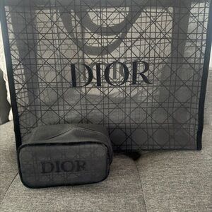 GWP Black Mesh Tote and Pouch